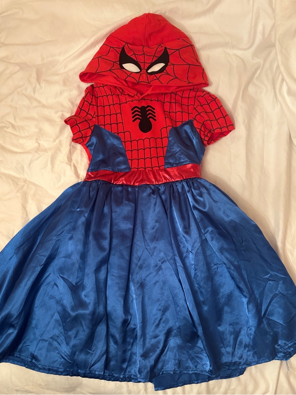 Marvel girls 6-6x Red and Blue Spiderman Inspired Kids Costume Dress